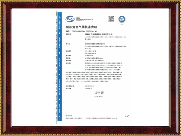 ISO14064證書